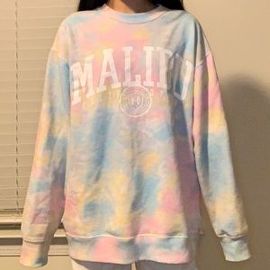 Oversized Malibu Watercolored Sweatshirt from Hollister